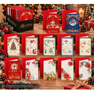 Biglietti Auguri Natale Fantasy – Expo 120 Pezzi