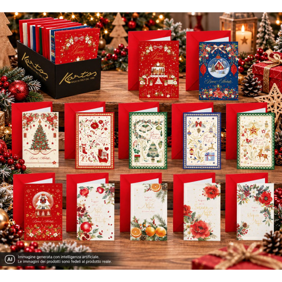 Biglietti Auguri Natale Fantasy – Expo 120 Pezzi Biglietti Auguri Natale Fantasy – Expo 120 Pezzi