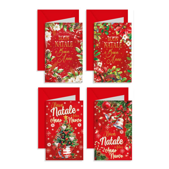 Biglietti auguri Natale Fantasy oro – Expo 120 Pezzi Biglietti auguri Natale Fantasy oro – Expo 120 Pezzi