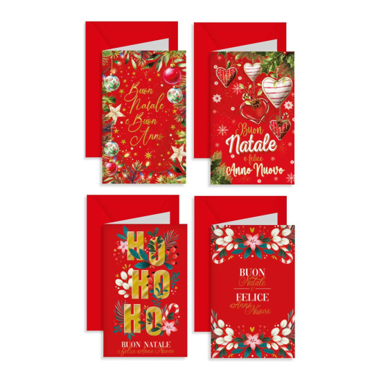 Biglietti auguri Natale Fantasy oro – Expo 120 Pezzi Biglietti auguri Natale Fantasy oro – Expo 120 Pezzi