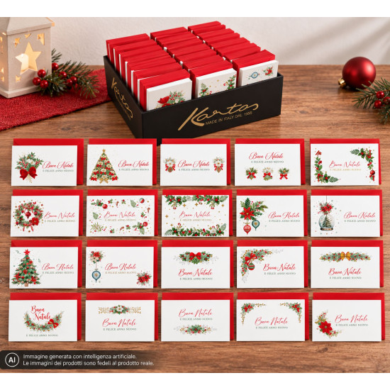 Cartoncini Auguri Natale – Expo 500 Pezzi Cartoncini Auguri Natale – Expo 500 Pezzi
