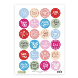 Stickers etichette rotonde 50 fogli