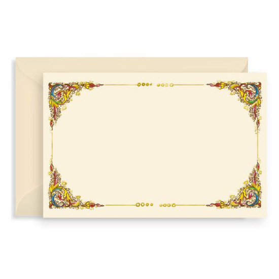 100 cartoncini + 100 buste 7x11 FIORENTINO