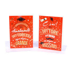 Biglietti LAUREA oro 12pz