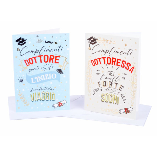 Biglietti LAUREA oro 12pz Biglietti LAUREA oro 12pz