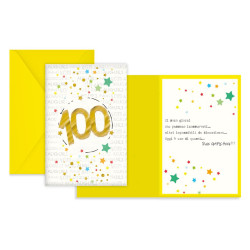 Biglietti auguri 100 ANNI 6pz