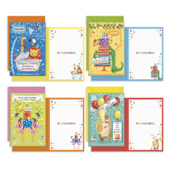 Biglietti auguri COMPLEANNO bimbi 12pz