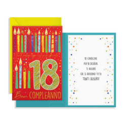 Biglietti augurali 18 ANNI 12pz Biglietti augurali 18 ANNI 12pz