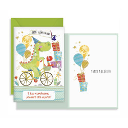 Biglietti auguri compleanno 1-9 anni 12pz Biglietti auguri compleanno 1-9 anni 12pz