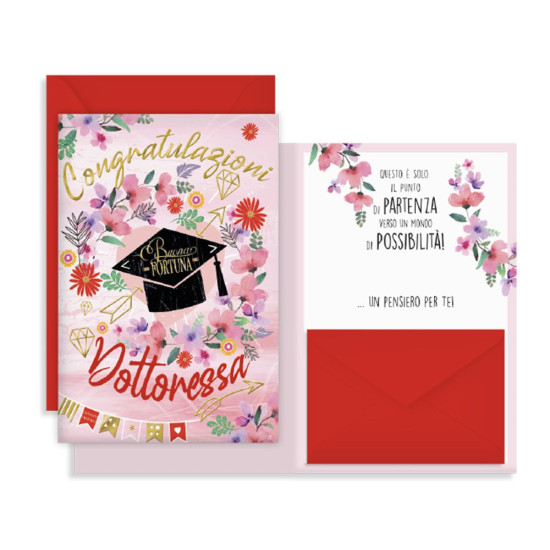 Biglietti LAUREA portasoldi 12pz