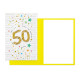 Biglietti auguri 50 ANNI stelle 6pz