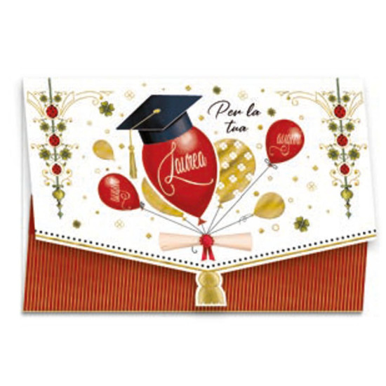 Biglietti LAUREA portasoldi 12pz Biglietti LAUREA portasoldi 12pz