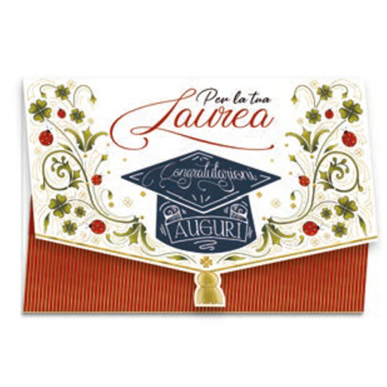 Biglietti LAUREA portasoldi 12pz Biglietti LAUREA portasoldi 12pz
