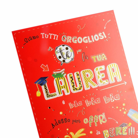 Biglietti LAUREA humor 12pz
