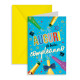 Biglietti COMPLEANNO maschili 12pz Biglietti COMPLEANNO maschili 12pz