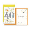 Biglietto auguri 40 anni - 6pz
