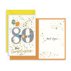 Biglietto auguri 80 anni - 6pz