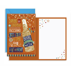 Biglietti COMPLEANNO maschili 12pz