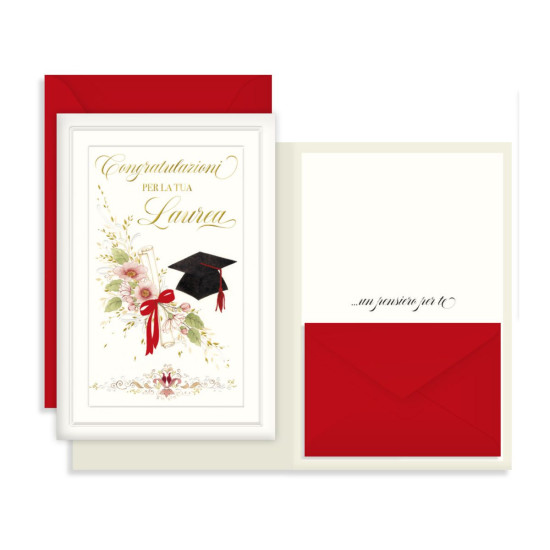 Biglietti LAUREA PORTASOLDI bustina 12pz Biglietti LAUREA PORTASOLDI bustina 12pz