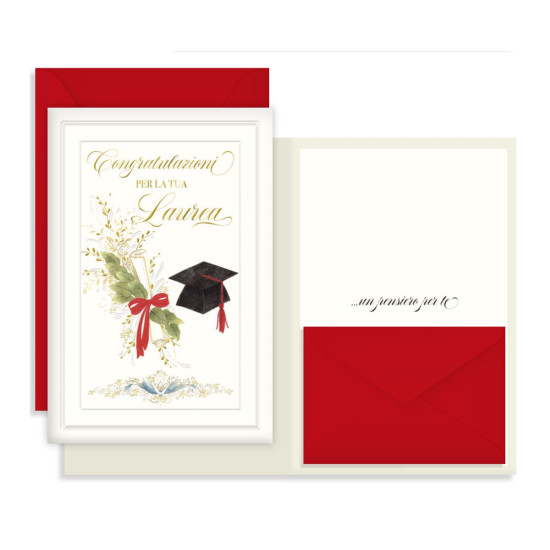 Biglietti LAUREA PORTASOLDI bustina 12pz Biglietti LAUREA PORTASOLDI bustina 12pz