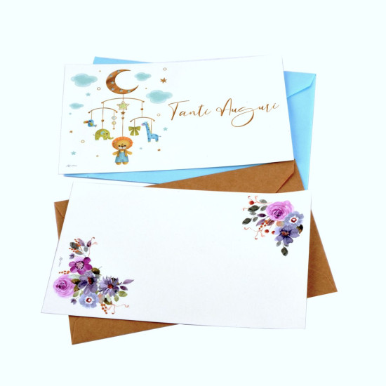 500 cartoncini + 500 buste auguri expo mix