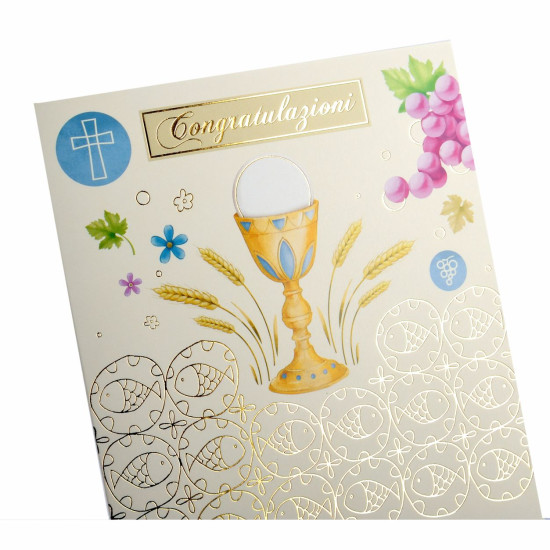 Biglietti COMUNIONE BIMBO 12PZ