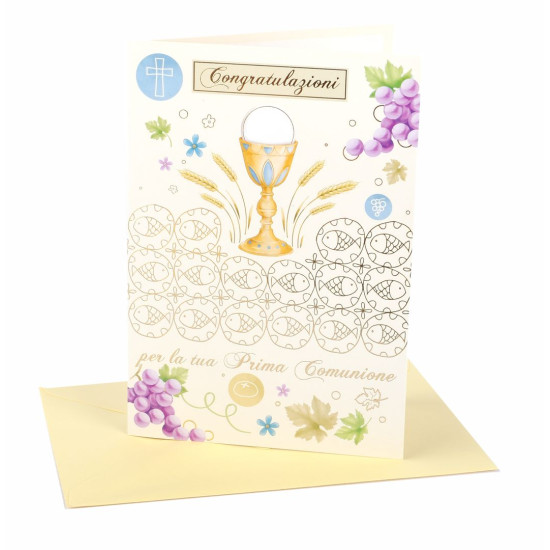 Biglietti COMUNIONE BIMBO 12PZ