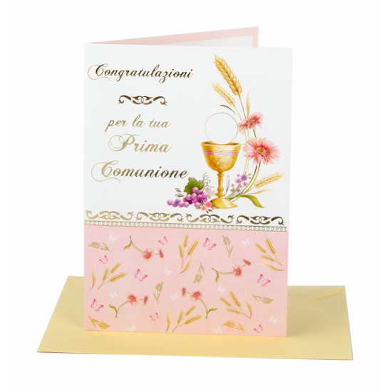 Biglietti COMUNIONE BIMBA 12PZ