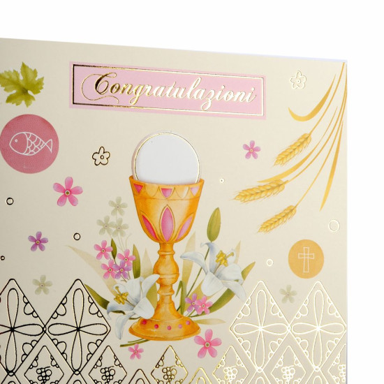 Biglietti COMUNIONE BIMBA 12PZ