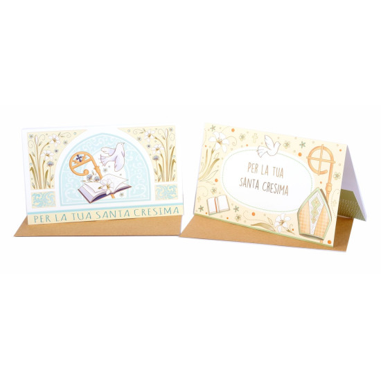 Biglietti CRESIMA PORTASOLDI 12pz