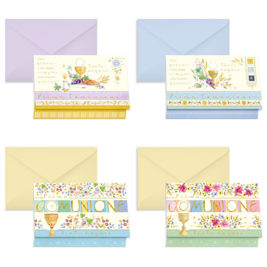 Biglietti COMUNIONE PORTASOLDI 12pz