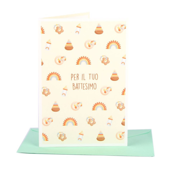 Biglietti auguri BATTESIMO 12pz