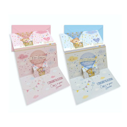 Biglietti auguri BATTESIMO pop-up 12pz