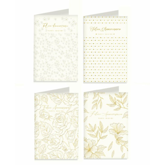 Biglietti auguri ANNIVERSARIO generico 12pz