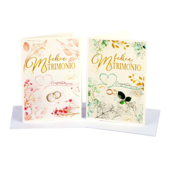 Biglietti auguri MATRIMONIO 12pz Biglietti auguri MATRIMONIO 12pz
