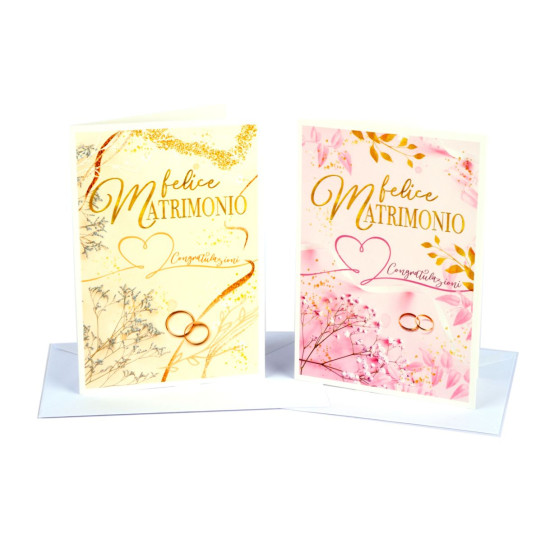Biglietti auguri MATRIMONIO 12pz Biglietti auguri MATRIMONIO 12pz