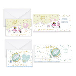 Biglietti auguri NOZZE con slide 12pz Biglietti auguri NOZZE con slide 12pz