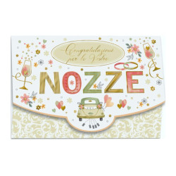Biglietti Auguri Matrimonio Portasoldi Oro 12 pz Biglietti Auguri Matrimonio Portasoldi Oro 12 pz