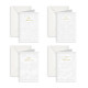 Biglietti augurali NOZZE carta cotone e foglia oro 12pz Biglietti augurali NOZZE carta cotone e foglia oro 12pz