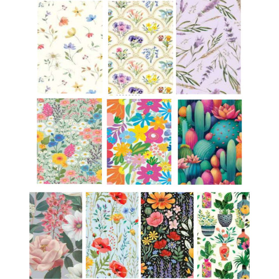 Carta regalo FLOWERS AND COLORS 50 fogli