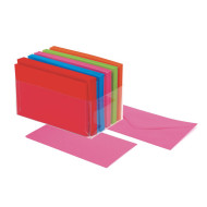 100 cartoncini + 100 buste 9x14 F9 MULTICOLOR