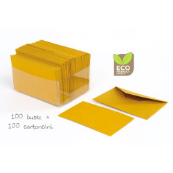 100 cartoncini + 100 buste 9x14 CARTA PAGLIA 100 cartoncini + 100 buste 9x14 CARTA PAGLIA