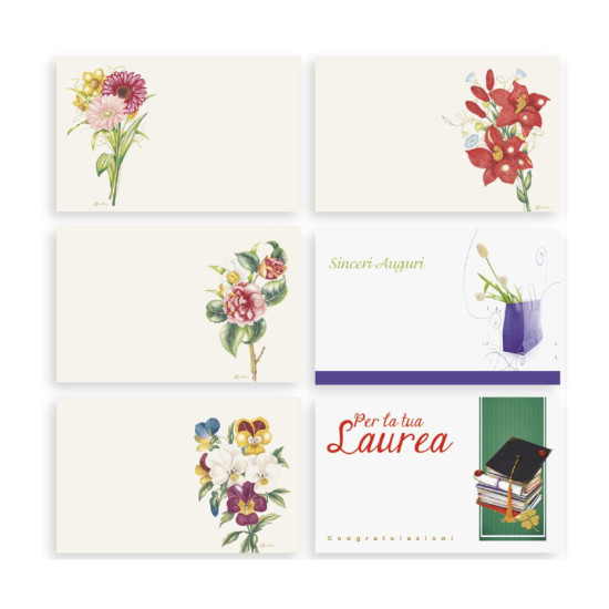 Mini biglietti auguri assortiti con Buste 7x11 – 500 Pz