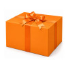10 fogli carta regalo ARANCIO special kraft 100x70