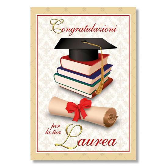 Biglietti congratulazioni LAUREA 12pz