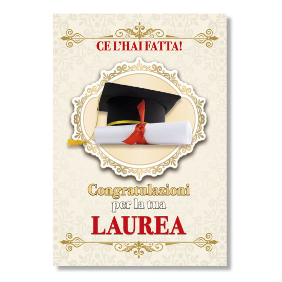 Biglietti congratulazioni LAUREA 12pz