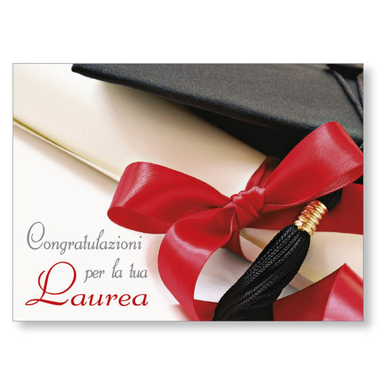 Biglietti congratulazioni LAUREA 12pz