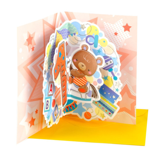 Biglietti auguri COMPLEANNO POPUP da 1 a 6 anni 12pz Biglietti auguri COMPLEANNO POPUP da 1 a 6 anni 12pz