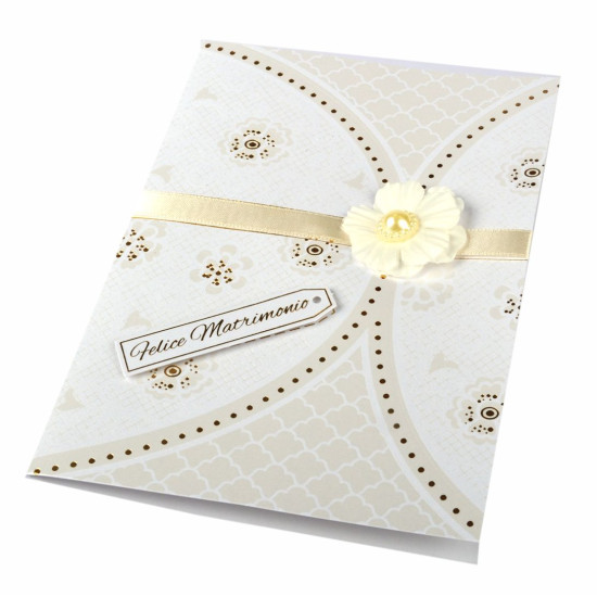 Biglietti auguri MATRIMONIO nastri e decori 12pz Biglietti auguri MATRIMONIO nastri e decori 12pz