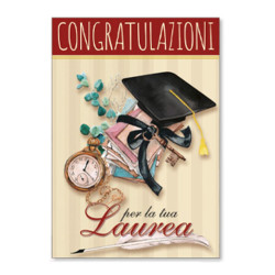 Biglietti congratulazioni LAUREA oro a caldo e rilievo 12pz Biglietti congratulazioni LAUREA oro a caldo e rilievo 12pz